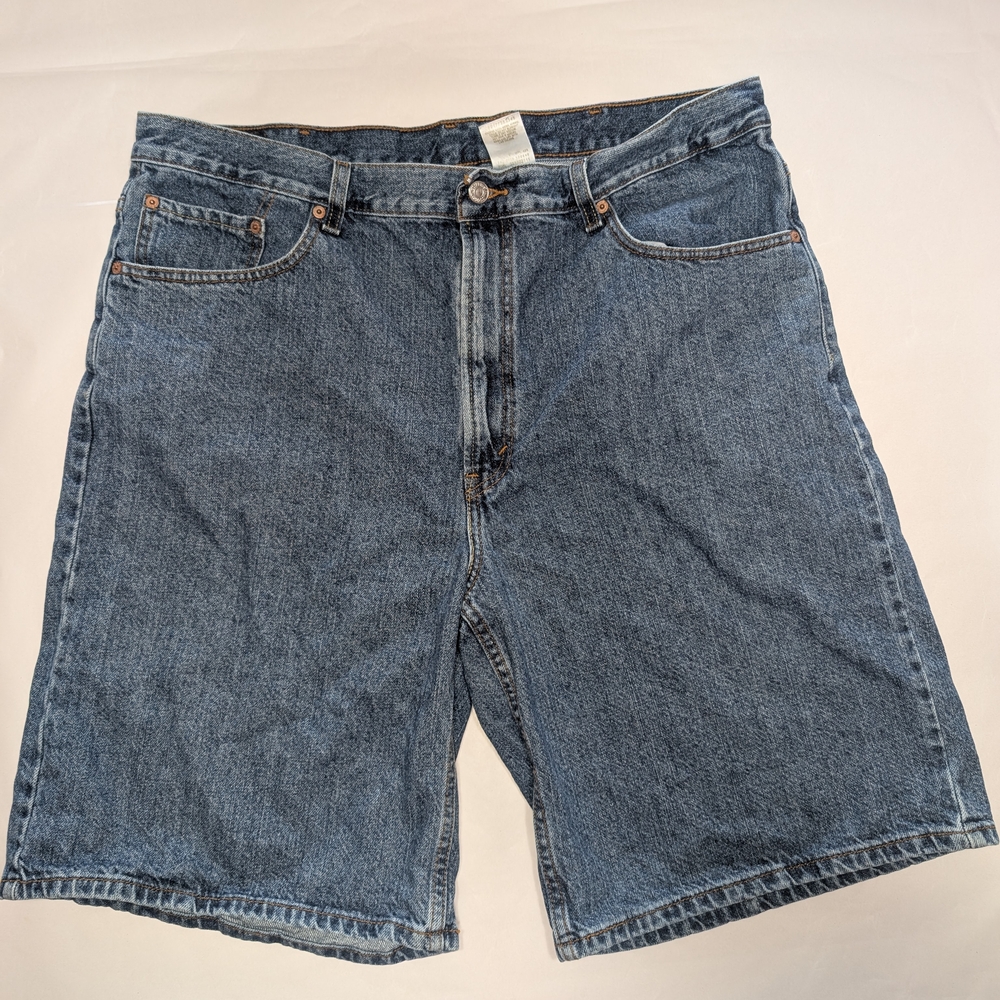 Vintage Levi 550 Men's Blue Denim Jorts Shorts Size W40 10" Inseam